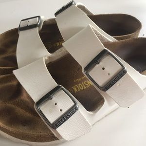 Birkenstock Shoes - White Arizona Birkenstocks Birkenstock Shoes - White Arizona Birkenstocks